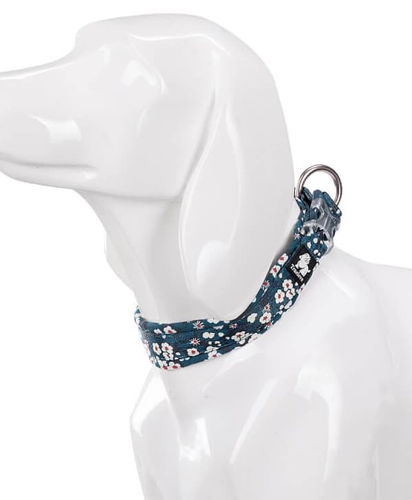 Blossom TrueLove Hundhalsband Marinblått och Vitt Välj storlek: M