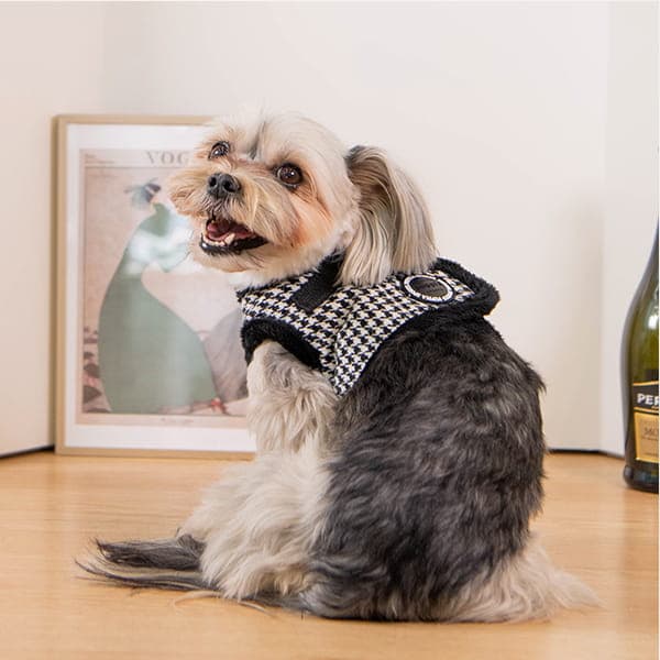 Varm sele/vest PUPPIA Shepherd sort XL