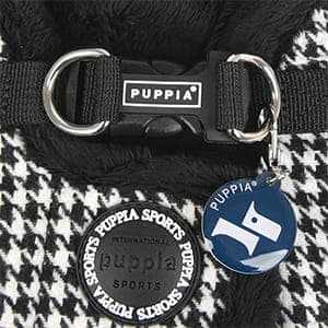 Varm sele/vest PUPPIA Shepherd sort XL