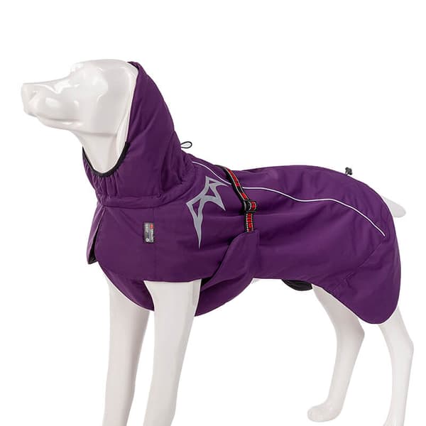 Varm vandtæt hundejakke Eco Truelove lilla størrelse: 25 cm