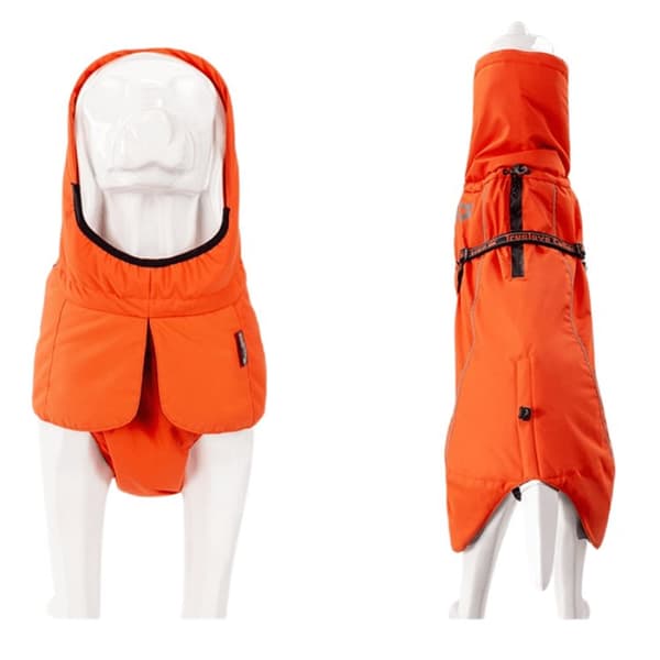 Varm vattentät hundjacka Eco Truelove orange storlek: 55cm