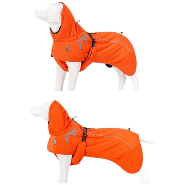 Varm vattentät hundjacka Eco Truelove orange storlek: 55cm