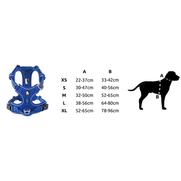 TrueLove Front Line PREMIUM Hundesele Marineblå Vælg størrelse: L