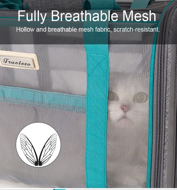Mesh Truelove rosa hund-/kattbur