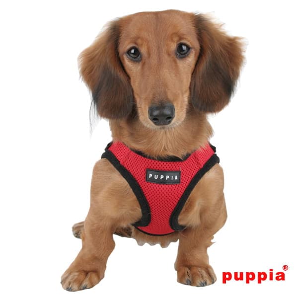 PUPPIA Mjuk sele/väst röd Välj storlek: M