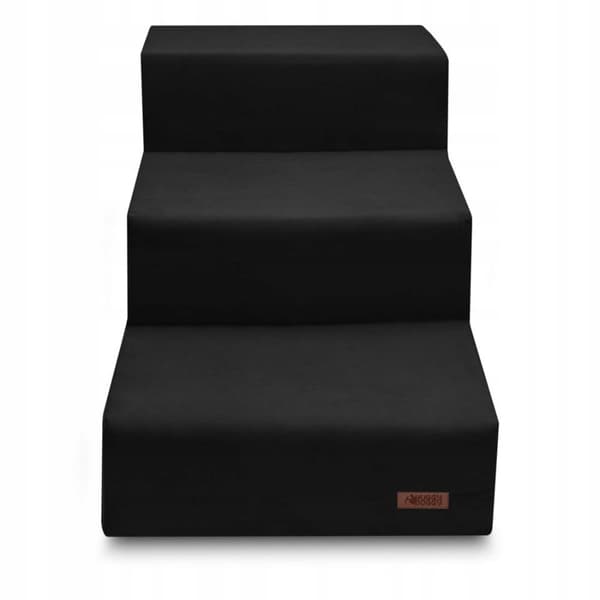 Hundetrappe til sofa og seng sort York bulldog HUGGY DOGGY Climber S