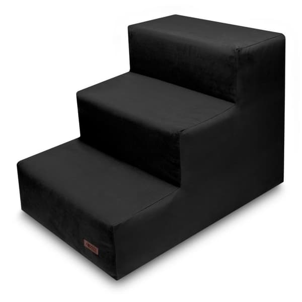 Hundetrappe til sofa og seng sort York bulldog HUGGY DOGGY Climber S
