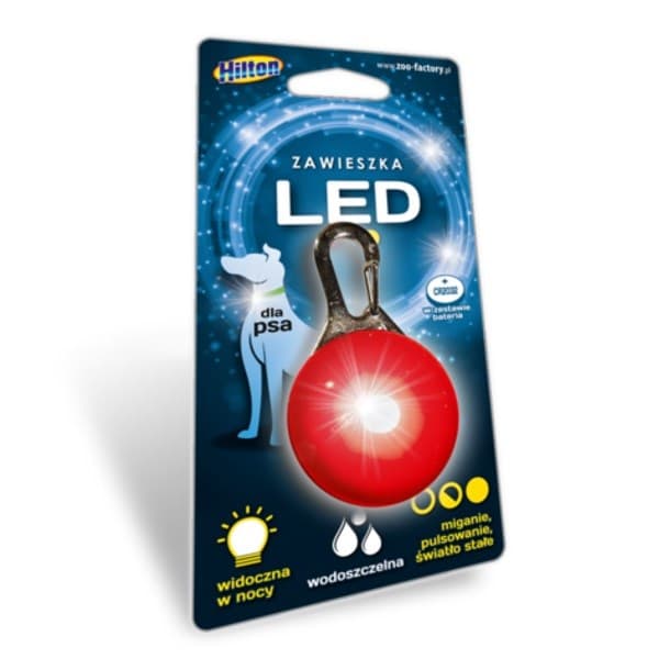 HILTON LED silikonhänge 2,0x3,1x5,5cm för hund