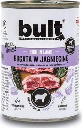 BULT LAMMERIKT HUNDEFÔR I BOKS 800G