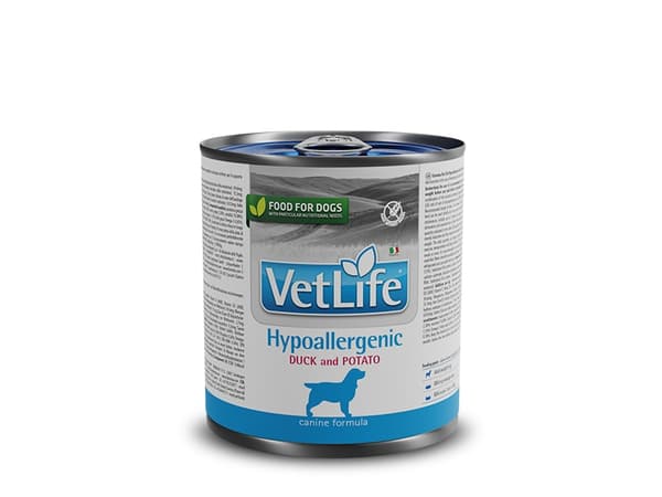 Farmina Pet Food Vet Life Hypoallergenic, Voksen, Alle hunderaser, And, Potet, 300 g
