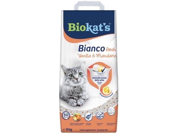 Biokats | Kattströ: Färsk vanilj mandarin, 10 kg | 110304