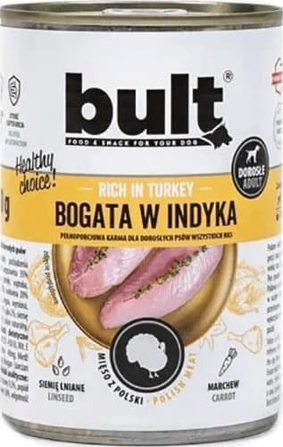BULT BULT KALKUNRIKT HUNDEFÔR BOKS 800G