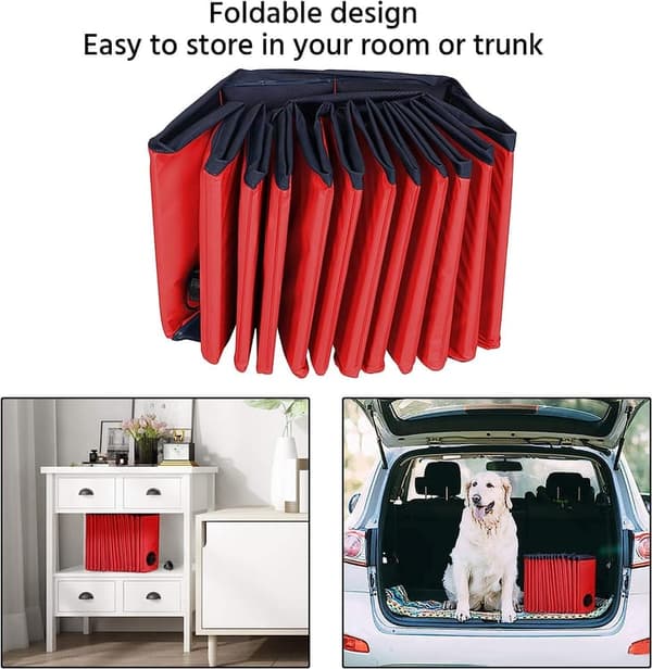 Lollanda Foldable Pet Pool – skridsikker og transportabel PVC-pool, robust og holdbar til hunde, katte og børn