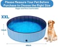 Miniatyrbillede 2 af 5: Lollanda Foldable Pet Pool – skridsikker og transportabel PVC-pool, robust og holdbar til hunde, katte og børn