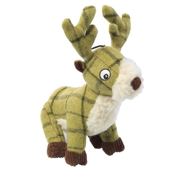 House of Paws Tweed plys hjort hundelegetøj Green One Size