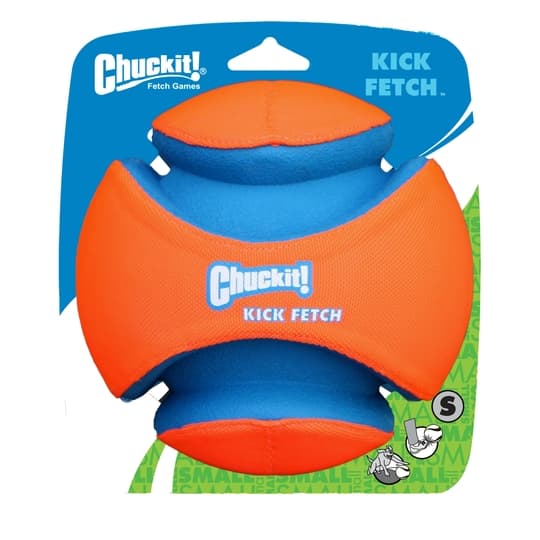 Chuckit Kick Fetch - Nyt voit vihdoin pelata oikeaa jalkapalloa koirasi kanssa! Suuri leikki- / hakupallo koirille