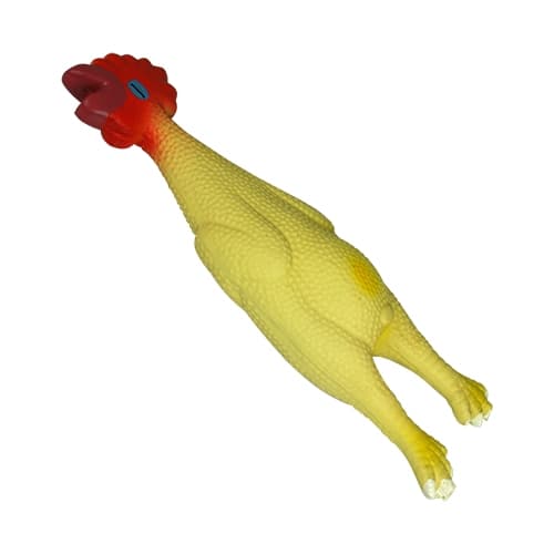 Kyckling Latex, medelstor, mörkt beige, 25 cm.