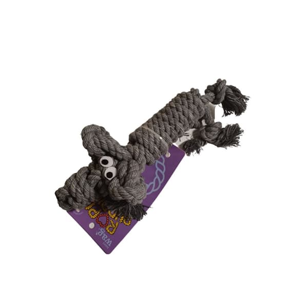 Henry Wag Buddy Pablo Rope Dog Toy Mottled Grey S