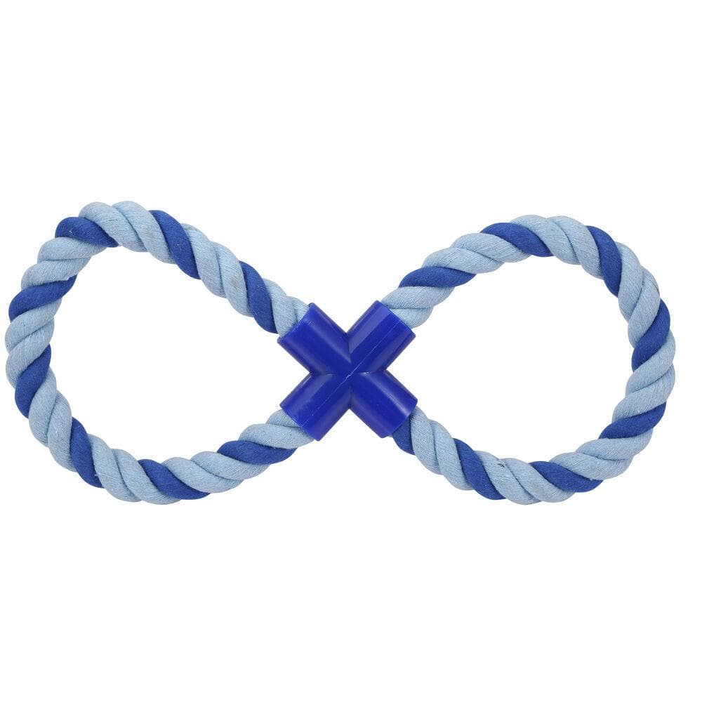 Dog Toy Hearts & Homies Blue Rope