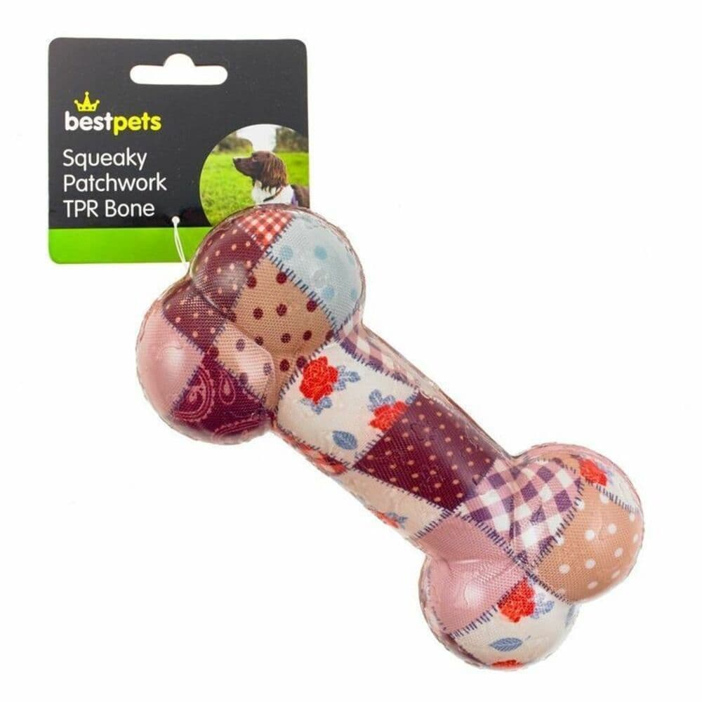 Best Pets Patchwork Dog Squeak Toy