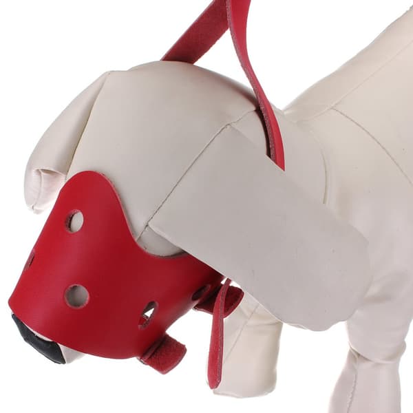 Iso-Britannian nahkainen lemmikkieläinten kuono-säädettävä stop-puru Guardian Anti Bite Dog Mouth -naamio