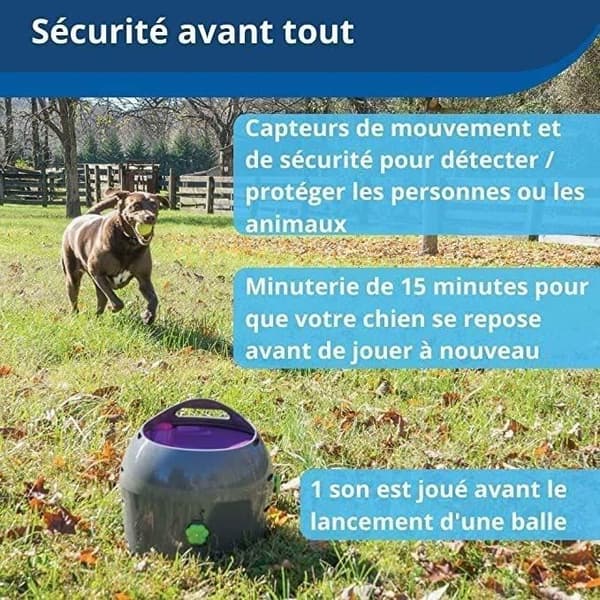 PetSafe automatisk hundbollskastare 30 fot. Grå och lila PTY00-14665 411446