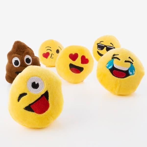 Liten plysch emoticon stressboll - Anti Stress Emoj