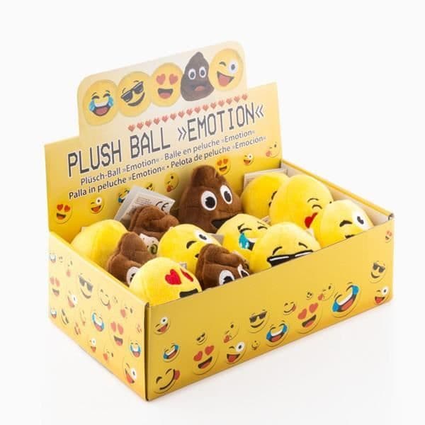 Liten plysch emoticon stressboll - Anti Stress Emoj