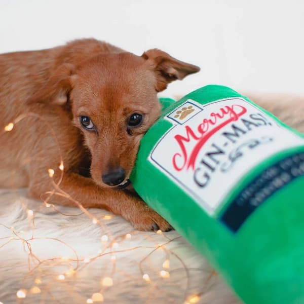 House Of Paws Merry Gin-Mas Jumbo Dog Squeak Toy