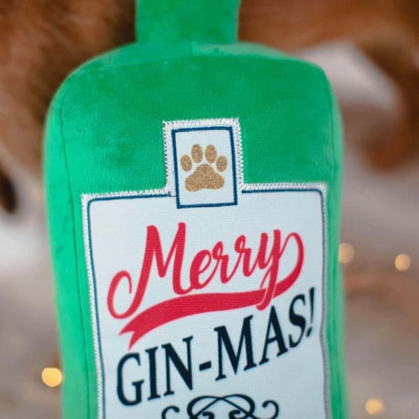 House Of Paws Merry Gin-Mas Jumbo Dog Squeak Toy