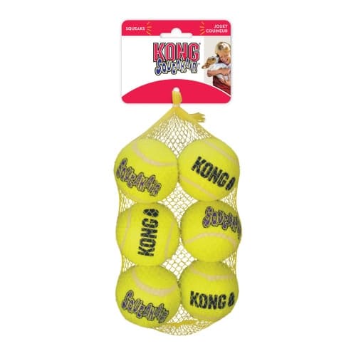 Leksak Squeakair Balls 6p Gul M