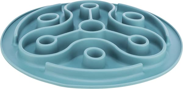Slow Feed fodermatta, TPE, ø 28 cm, blå Aktivitetsprodukt