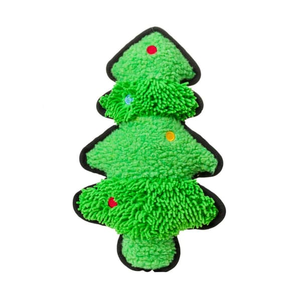 House Of Paws Christmas Tree Dog Squeak Toy Green One Size