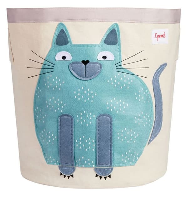 3 groddar Cat Toy Bag Blå