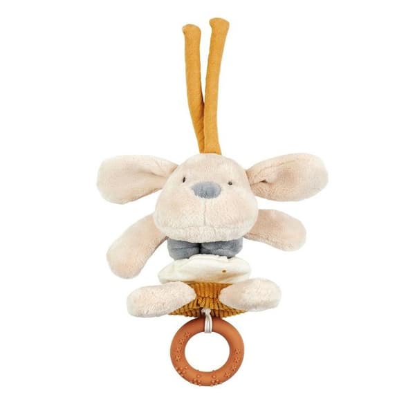 Vibrerande Plysch - Nattou - Hund Charlie - Beige - Utvecklingsleksak - Inbyggd vibrationsfunktion