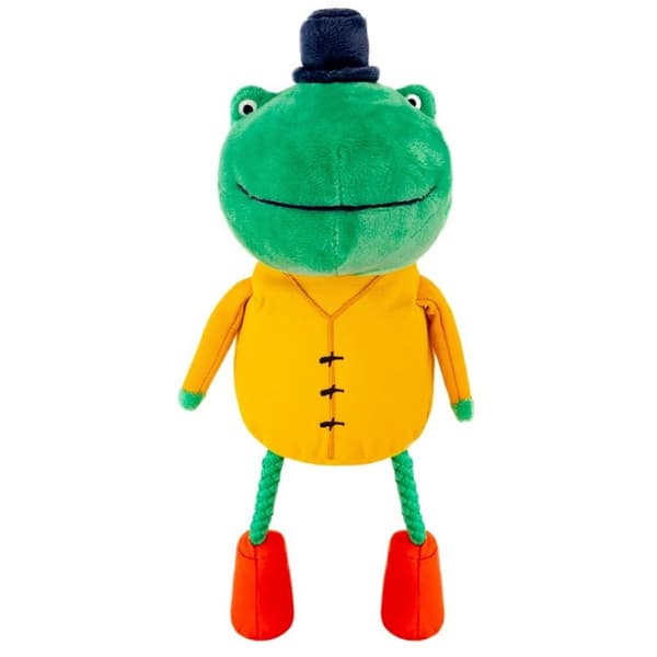 Joules Frog Rope Dog Toy Green/Yellow/Orange One Size