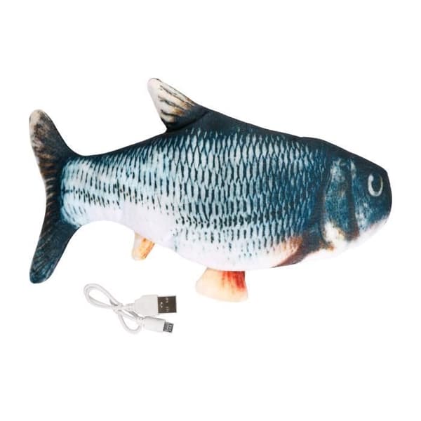 Vibrerande fiskkattleksak med kattmynta - WOUAPY (Format: Karp)