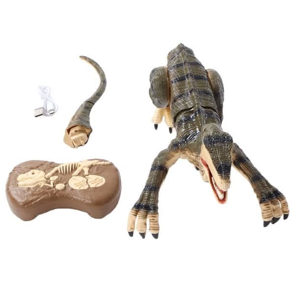 Garosa Large Remote Control Dinosaur Remote Control Big Dinosaur 2.4G Simulering Uppladdningsbar trådlös RC Velociraptor med