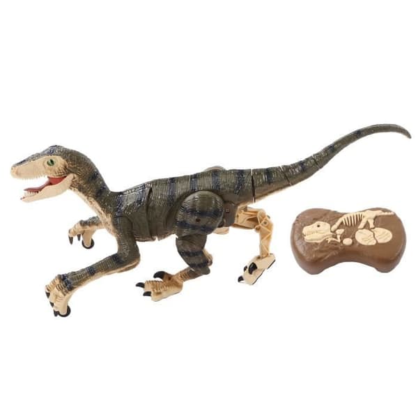 Fjärrstyrd dinosaurie - Cuque - Velociraptor - 18,1 tum - Uppladdningsbar - Barnsäker ABS