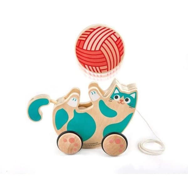 Leksak - HAPE - ROLL & RATTLE KITTEN - Plast - Vit - Katt - Inomhus - Spel - Katt