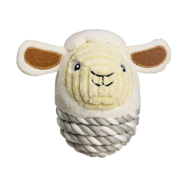 House Of Paws Sheep Rope Dog Toy White One Size
