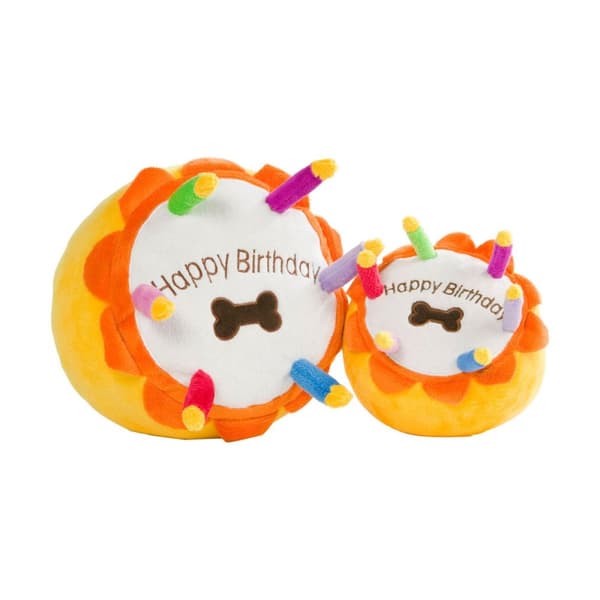 House Of Paws Birthday Cake Plush Dog Toy Multicoloured S