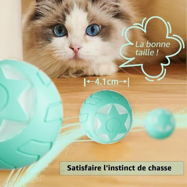 Interaktiv leksak - Ej specificerad - Kattboll - Laddningsbar - 2 lägen - Grön