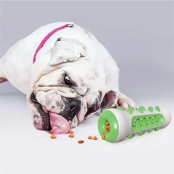 Dog Chew Toy - Blå - 360° Hundtandborste Chew Toy - Hundtandrengöringsleksaker ger en djup rengöring