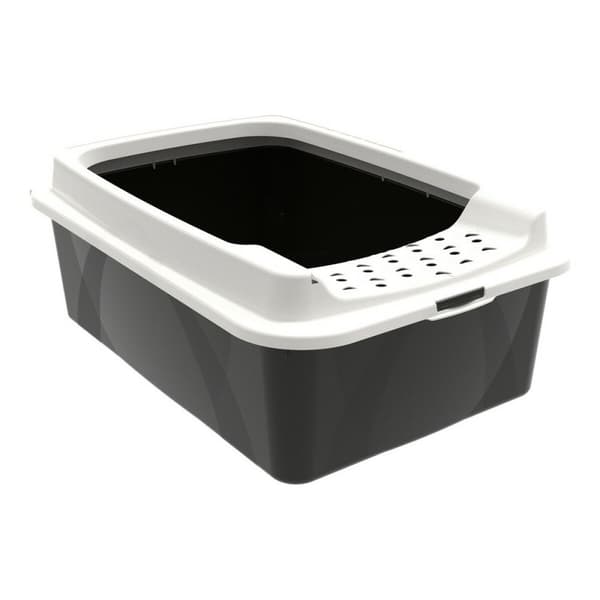Kattlåda Rotho My Pet Bonnie Eco Vit/Svart 57,2 x 39,3 x 20,9 cm