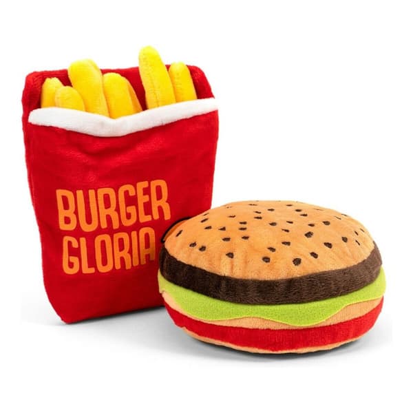 Hundleksak Gloria Hamburdog 14 x 6 cm Hamburgare