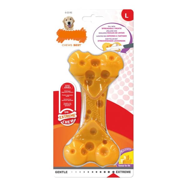 Tuggleksak för hundar Nylabone Dura Chew Ost 11