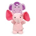 Miniatyrbillede 4 af 4: Plush legetøj til hunde Gloria Hoa Pink 10 cm Elefant