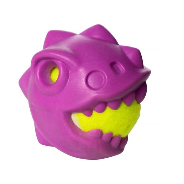 House Of Paws Dinosaur Dog Ball Set Purple One Size