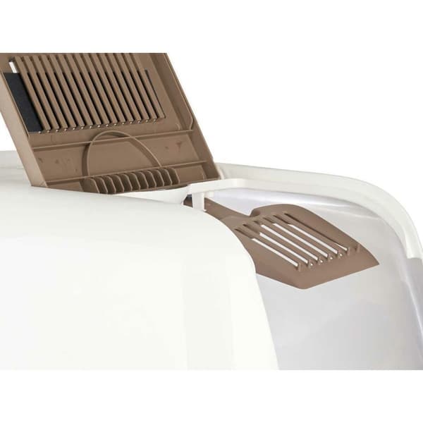 Kattebakke Hvid Beige Plastik 39,7 x 57 x 39 cm (6 enheder)